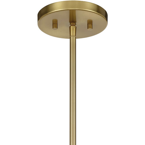 Bailey 4 Light 20 inch Warm Brass Convertible Semi-Flush or Pendant Ceiling Light