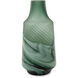 Teal Swirl 14 X 7 inch Vase, Large