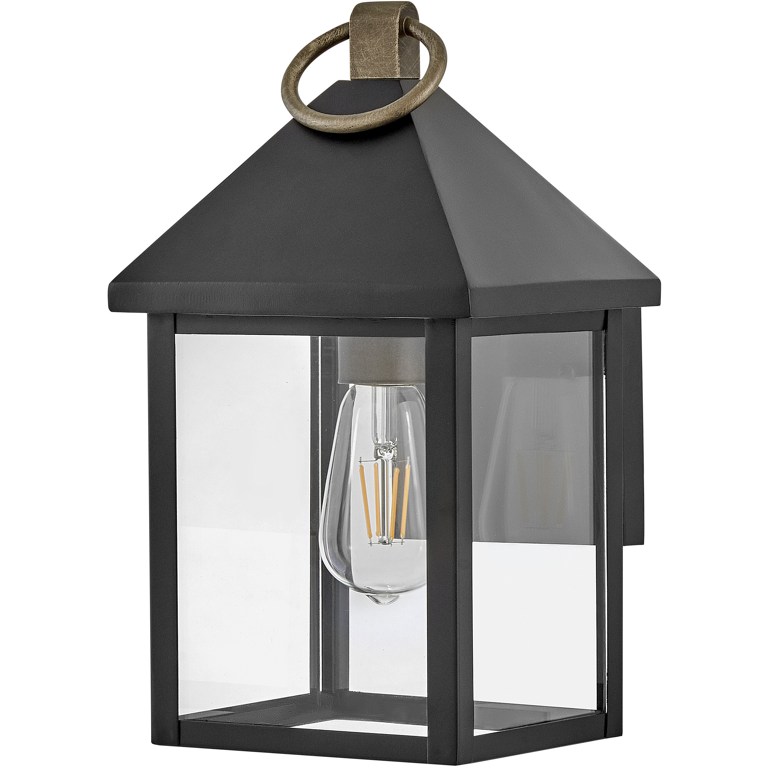 Rhett LED 13 inch Black Outdoor Wall Mount