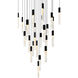 Greta LED 28 inch Black Chandelier Ceiling Light