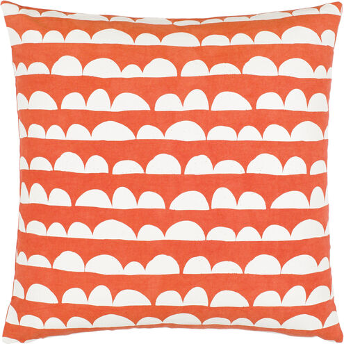 Lachen 20 inch Burnt Orange Pillow Kit in 20 x 20, Square