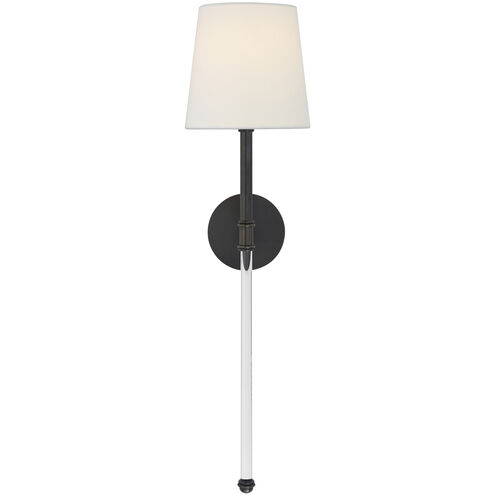 Suzanne Kasler Camille 1 Light 7.5 inch Bronze Tail Sconce Wall Light in Linen, Large
