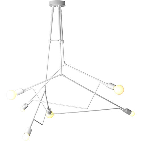 Divergence 6 Light 54.2 inch Coastal White Outdoor Pendant