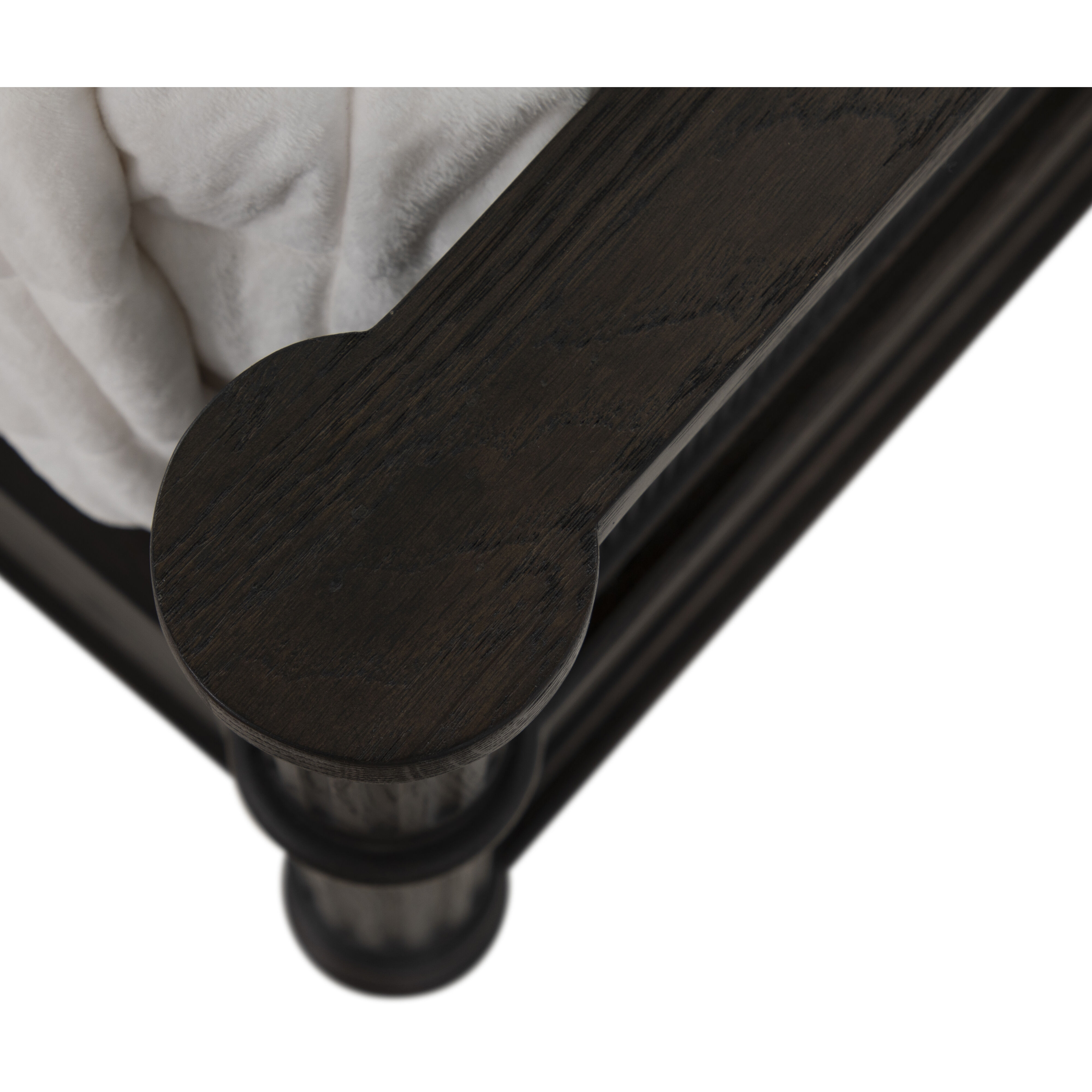 Andrea Dark Stained Oak King Bed