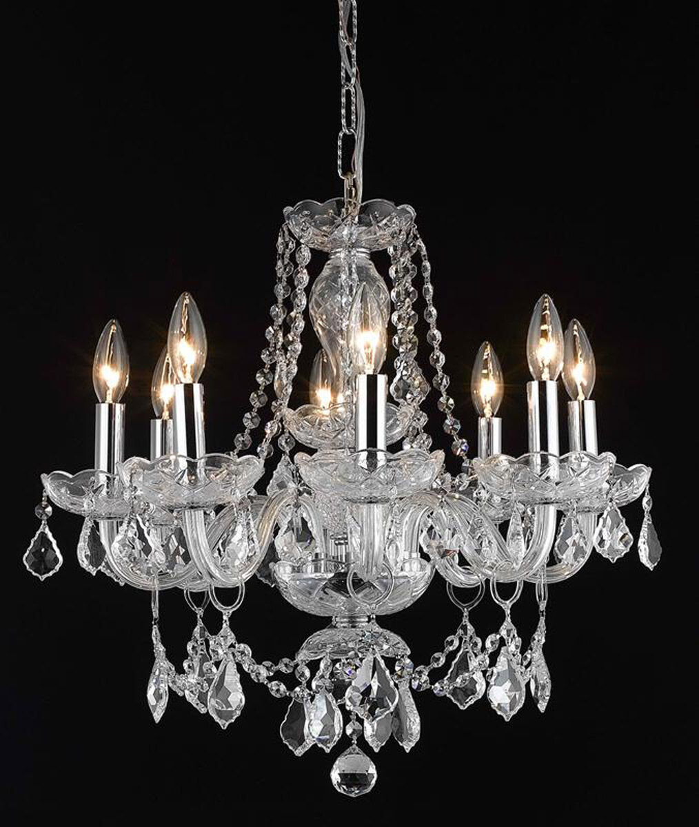 Princeton 8 Light 20 inch Chrome Dining Chandelier Ceiling Light