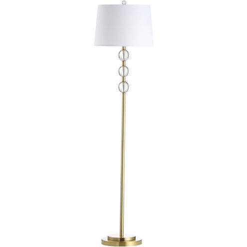 Rose 62.5 inch 150.00 watt Aged Brass Decorative Floor Lamp Portable Light, Decorative