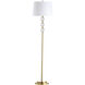 Rose 62.5 inch 150.00 watt Aged Brass Decorative Floor Lamp Portable Light, Decorative