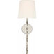 Suzanne Kasler Collette LED 8 inch Polished Nickel Tail Sconce Wall Light