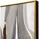 Geometrics Collection Antique Gold Wood Floater Frame Canvas