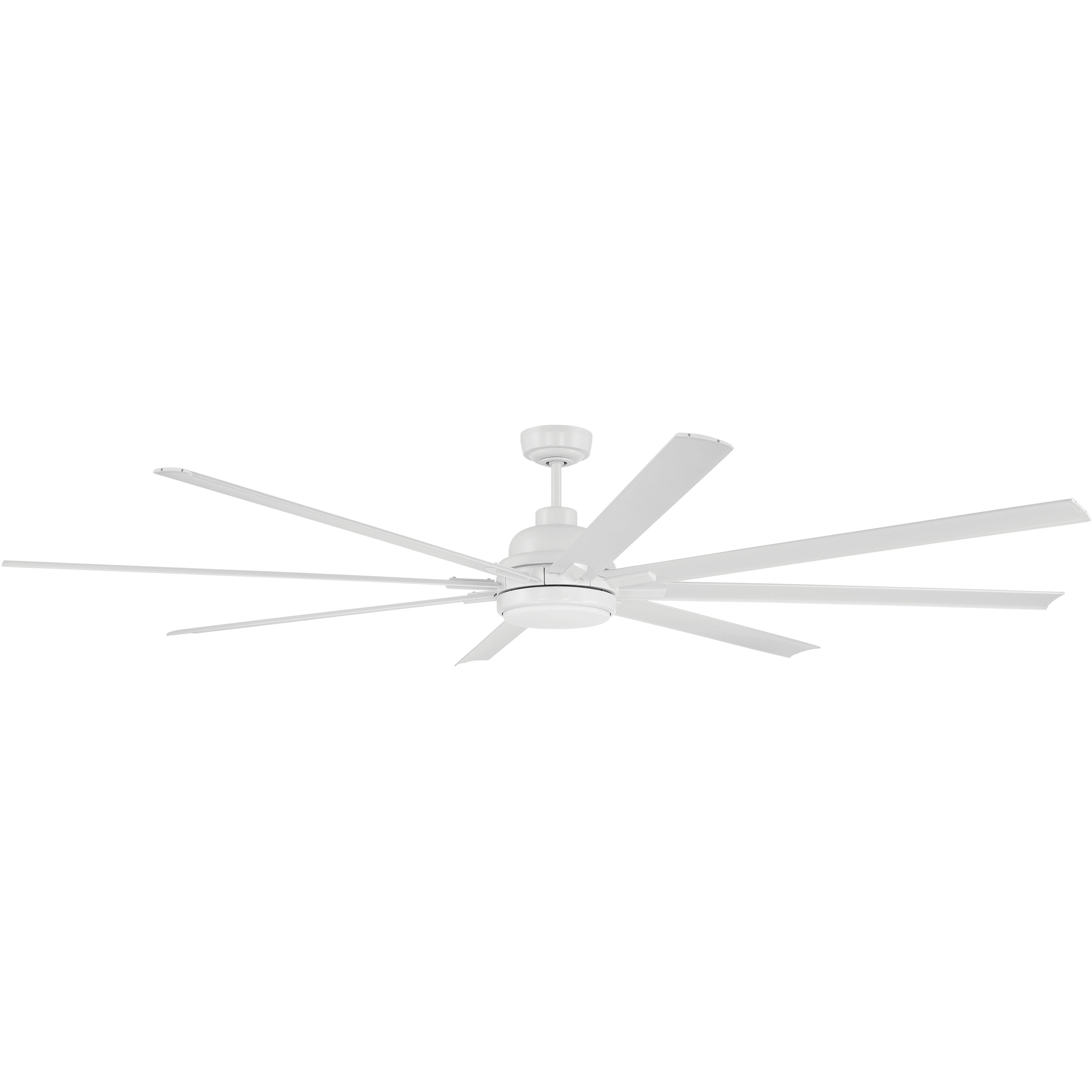 Rush 84 inch White Ceiling Fan (Blades Included)