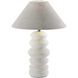 Marcey 25 inch 100.00 watt Matte Off-White Ceramic Table Lamp Portable Light