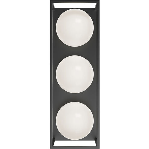 Alora Mood Amelia 3 Light Black Outdoor Wall Light