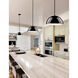 Radiance Collection 1 Light 12.5 inch Gloss Black with Dark Bronze Pendant Ceiling Light in Black Cord