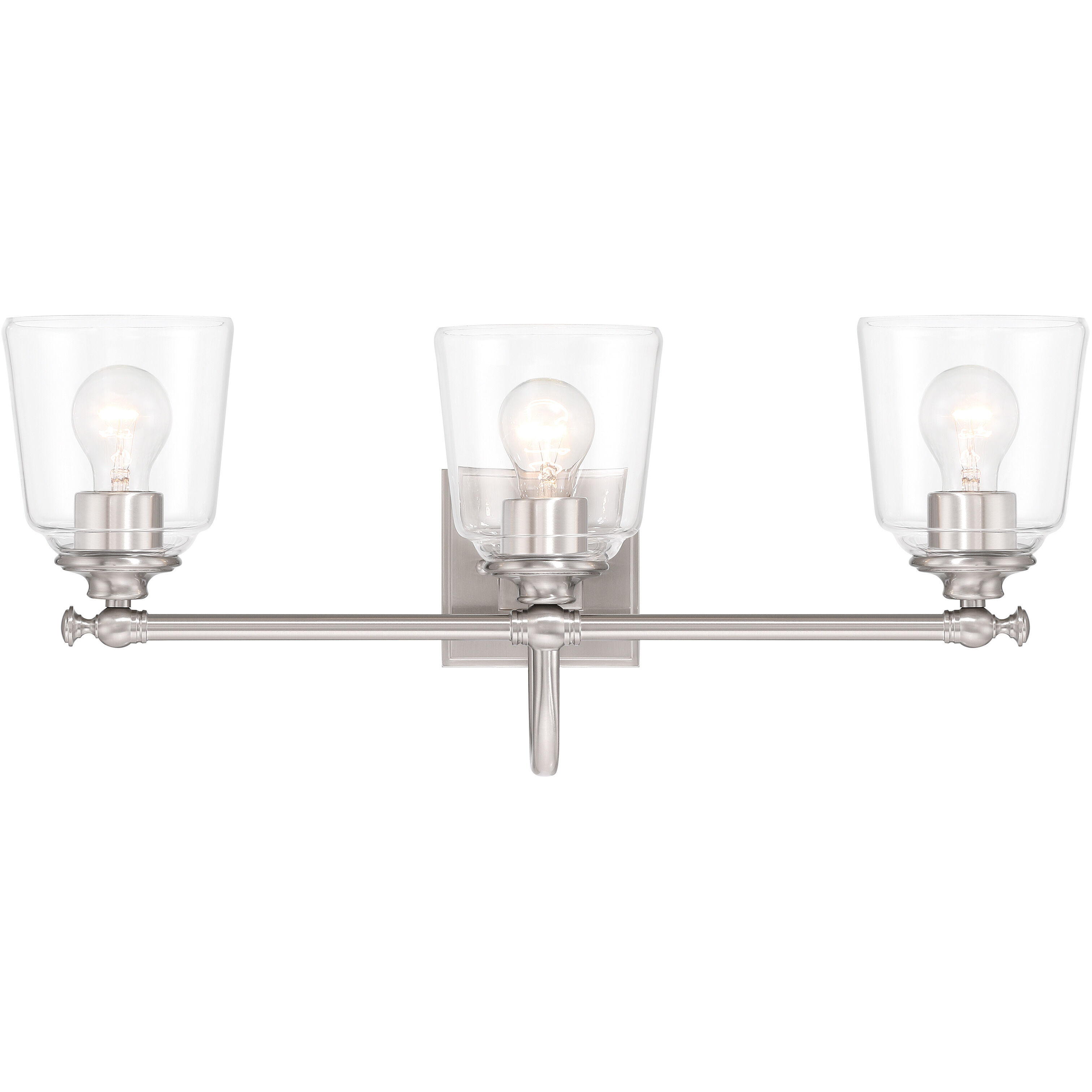 Antonia 3 Light 25.25 inch Brushed Nickel Bath Vanity Light Wall Light