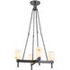 Lucian Pendant Ceiling Light in Urban Bronze, Alabaster Shade