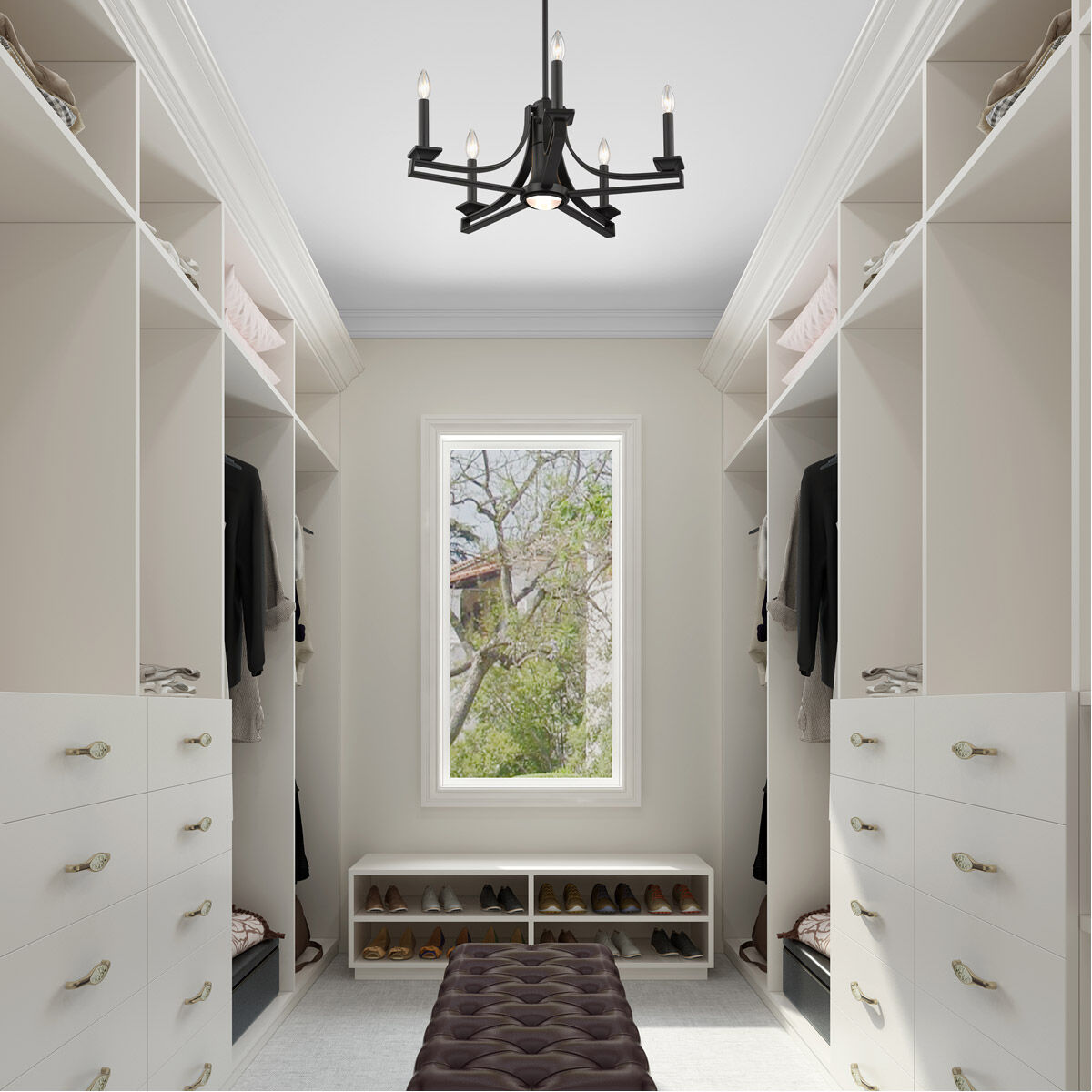 Trumbull 6 Light 24 inch Bronze Chandelier Ceiling Light