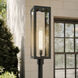 Calen 1 Light 27 inch Textured Black Outdoor Post Lantern