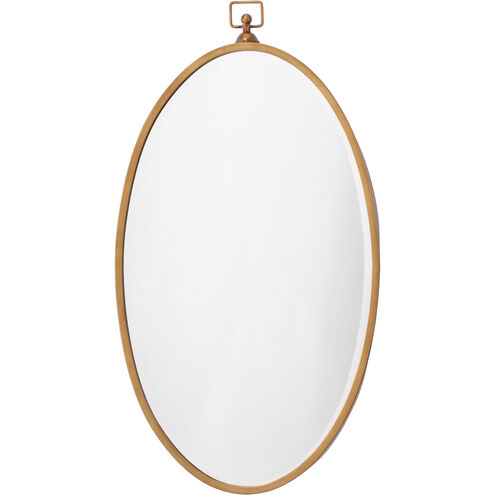 Wade 34 X 19 inch Antique Brass Mirror