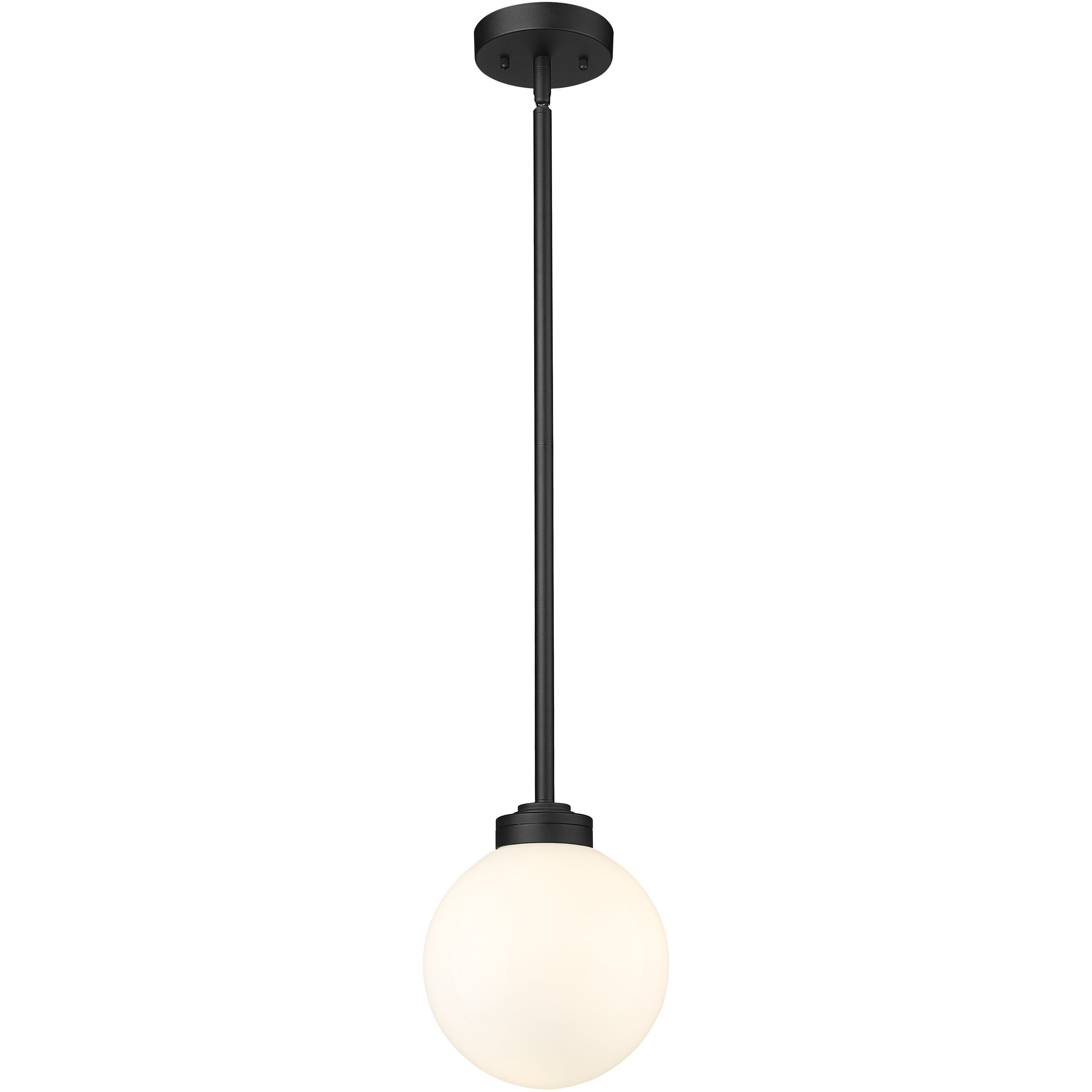 Laurent 1 Light 8 inch Black Outdoor Pendant