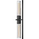 Coastal Elements Voight 2 Light 27.25 inch Black Outdoor Wall Mount Lantern