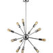 ELK Delphine 12 Light 27 inch Polished Chrome Chandelier Ceiling Light 46234/12 - Open Box