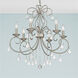 Donatella 6 Light 25 inch Brushed Nickel Chandelier Ceiling Light