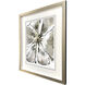 Gilded Petal Expansion Gray and Black and Metallic and Neutral Framed Art