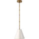 Thomas O'Brien Goodman 1 Light 10 inch Hand-Rubbed Antique Brass Hanging Shade Ceiling Light
