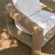 Easley Beluga and Honey Outdoor Chair