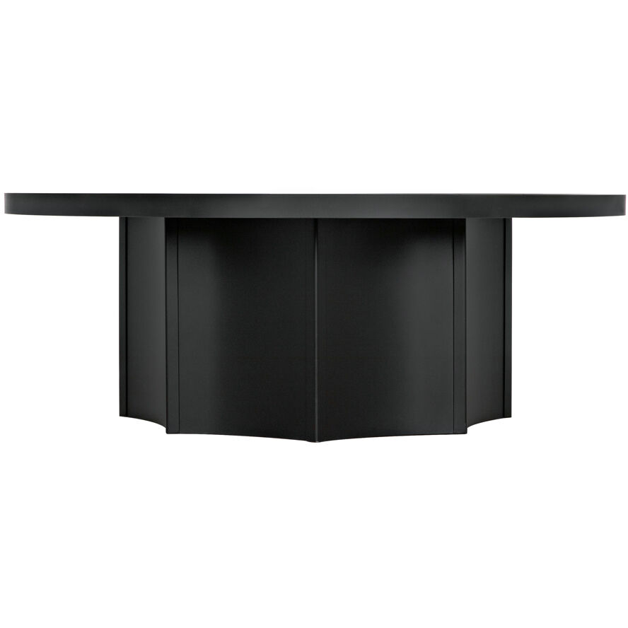 Rome 47.5 X 47.5 inch Matte Black Coffee Table