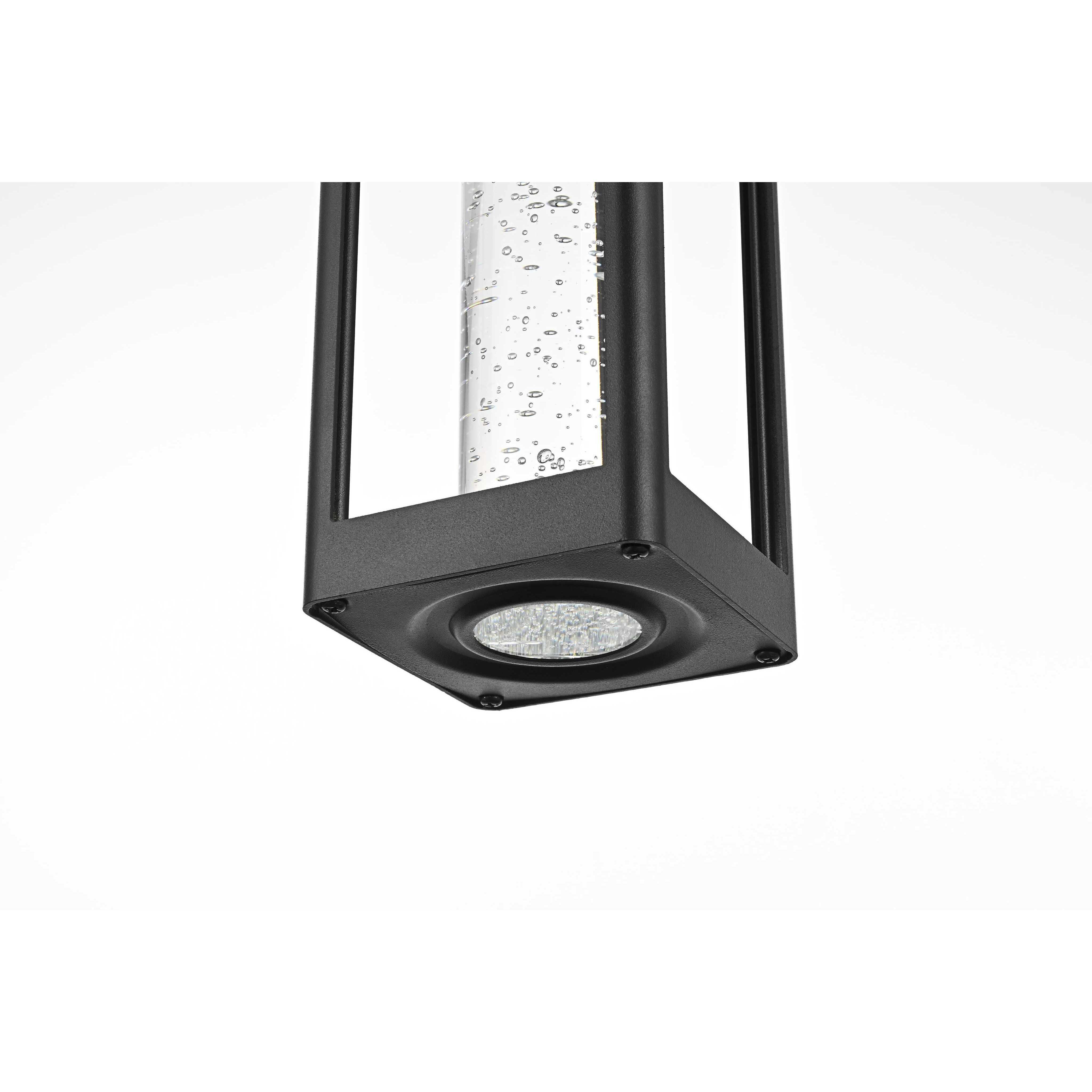 Amaris 1 Light 4 inch Black Outdoor Pendant