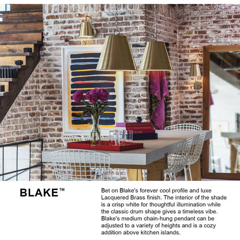 Blake LED 14 inch French Gray Pendant Ceiling Light