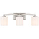 Whitney 3 Light 24 inch Satin Nickel Bathroom Vanity Light Wall Light