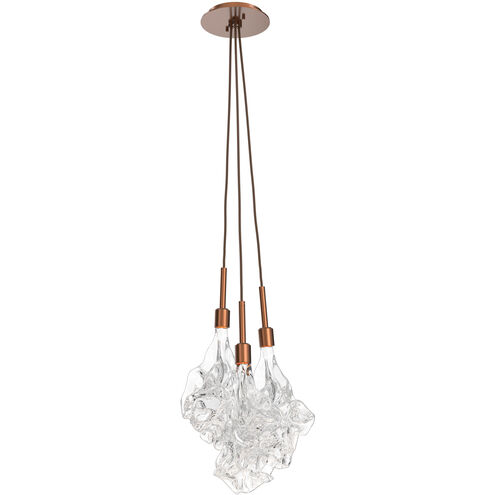 Blossom LED 10 inch Classic Silver Pendant Ceiling Light in 3000K LED, Cluster