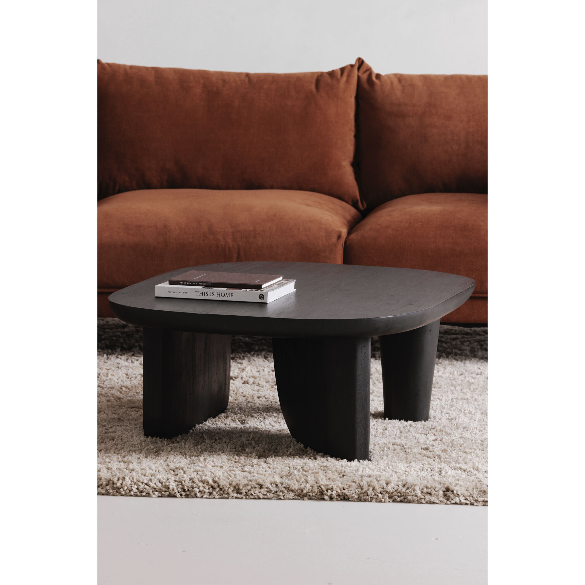 Era 35.5 X 31.5 inch Black Coffee Table