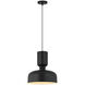 Pedestal 1 Light 13.75 inch Black Pendant Ceiling Light