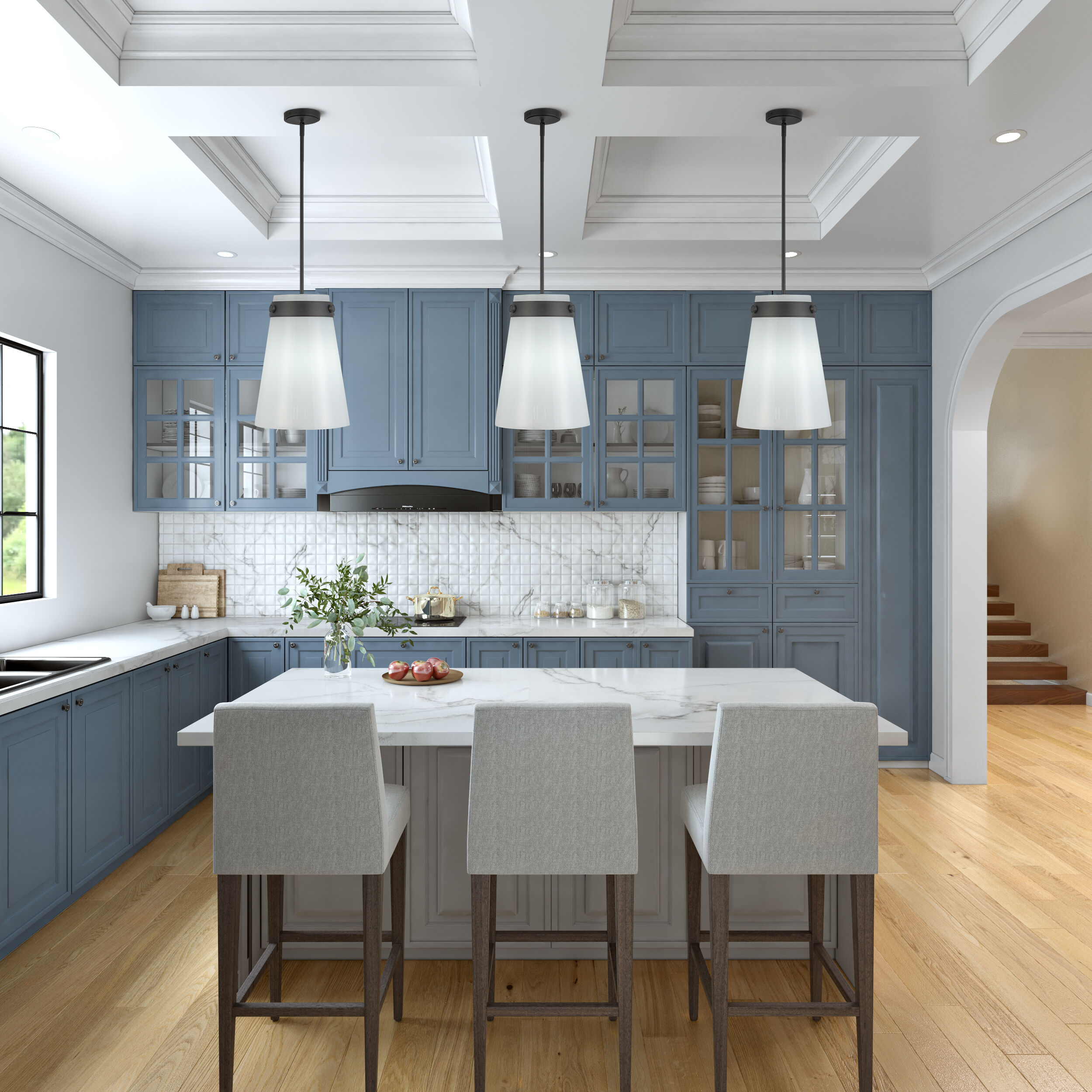 Dahlia 1 Light 12 inch Black Pendant Ceiling Light