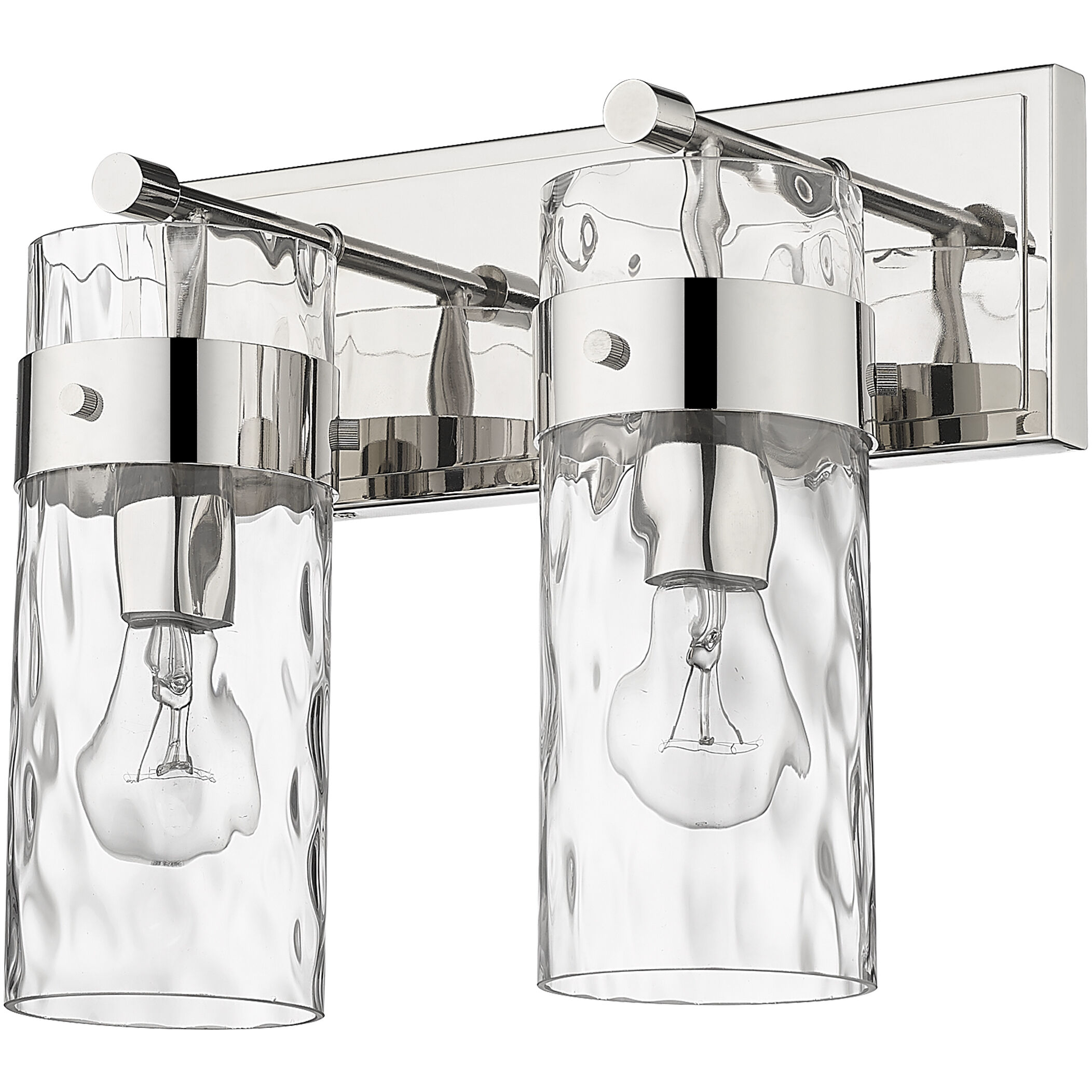 Fontaine 2 Light 14 inch Polished Nickel Vanity Wall Light