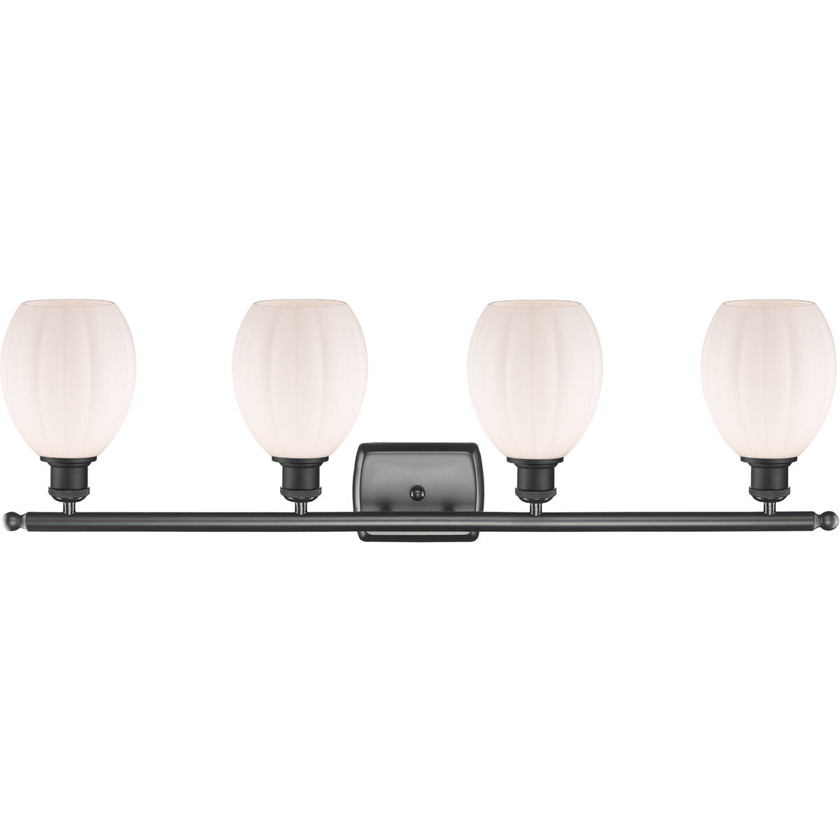 Ballston Eaton 4 Light 36 inch Matte Black Bath Vanity Light Wall Light, Ballston