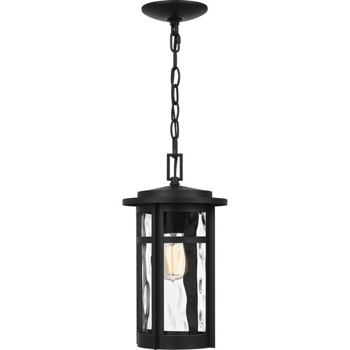 Uma 1 Light 8 inch Matte Black Outdoor Hanging Lantern, Large