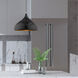Allison 1 Light 16 inch Shiny Black Mini Pendant Ceiling Light