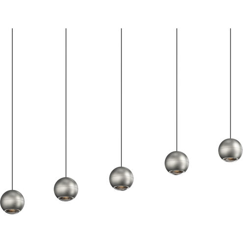 Hemisphere LED 15 inch Natural Anodized Pendant Ceiling Light