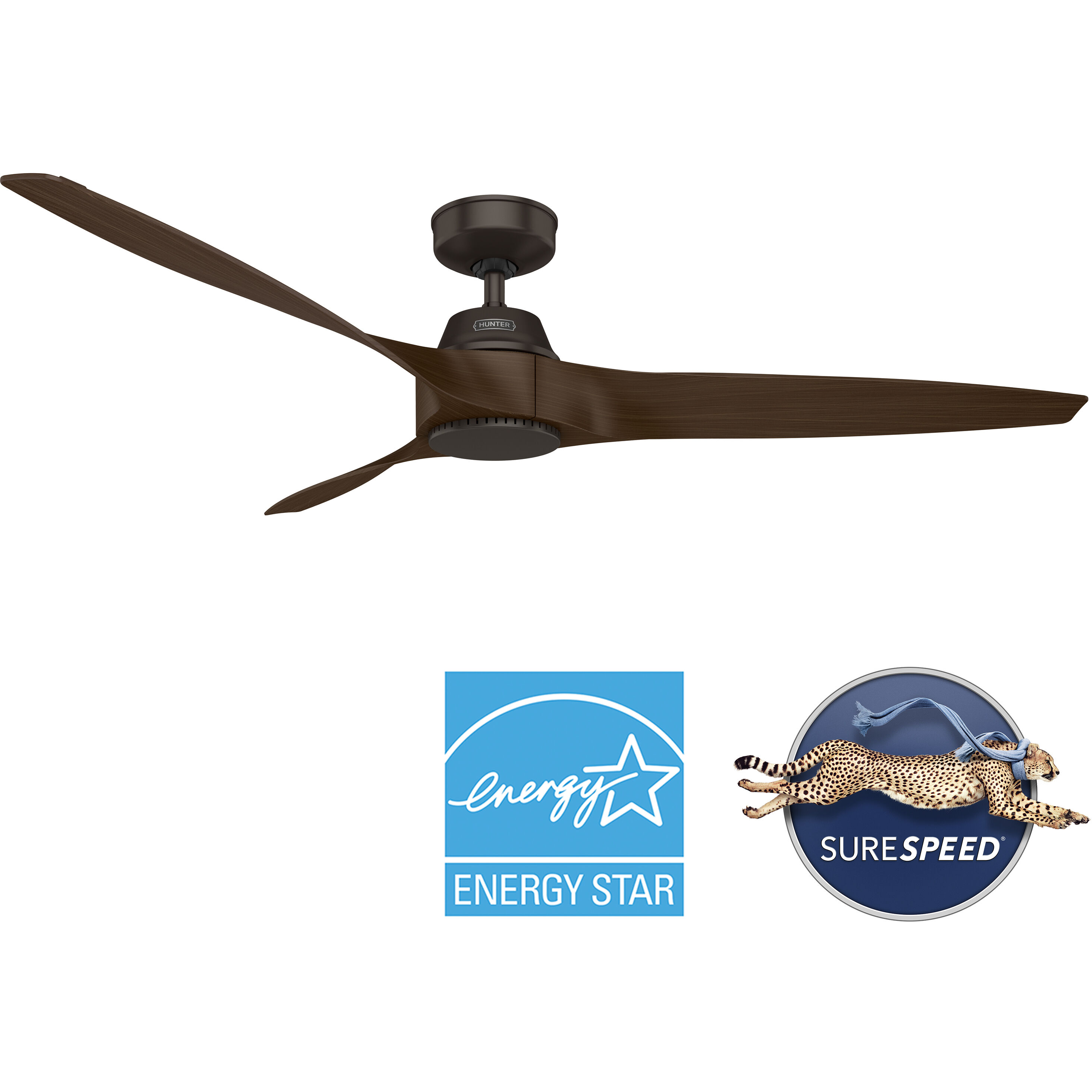 Mosley 60 inch Premier Bronze with Brushed Cocoa Blades Outdoor Ceiling Fan
