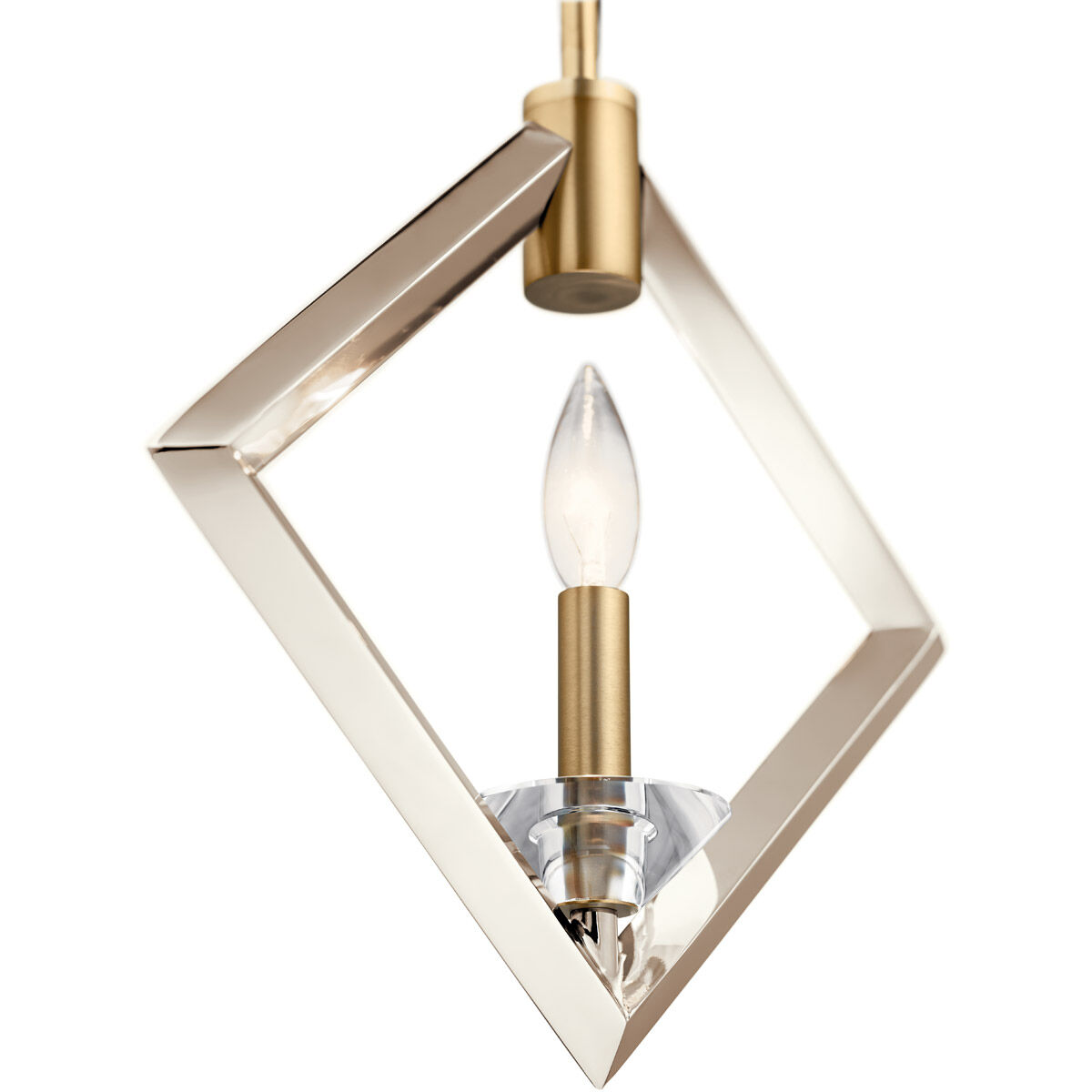 Layan 1 Light 3 inch Polished Nickel Mini Pendant Ceiling Light