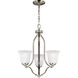 Emmons 3 Light 19.5 inch Brushed Nickel Chandelier Ceiling Light