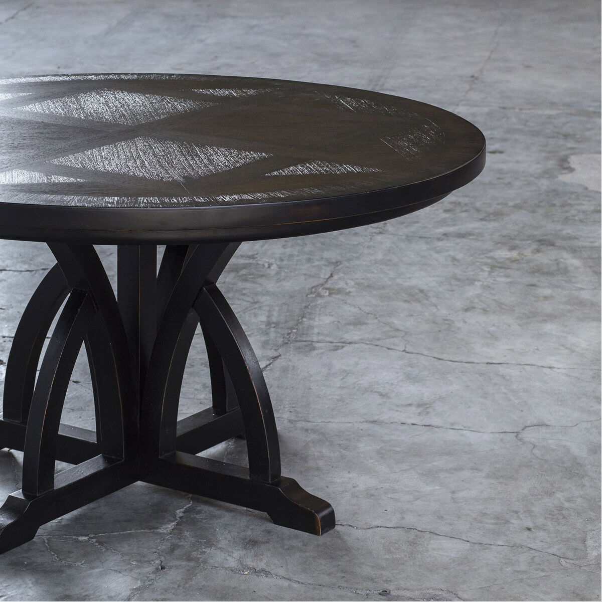 Maiva 56 X 30 inch Black Dining Table