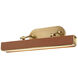 Valise Picture 18 watt 22 inch Vintage Brass and Cognac Leather Picture Light Wall Light