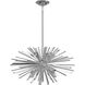 Palisades Ave. 8 Light 32 inch Chrome with Clear Glass Chandelier Ceiling Light