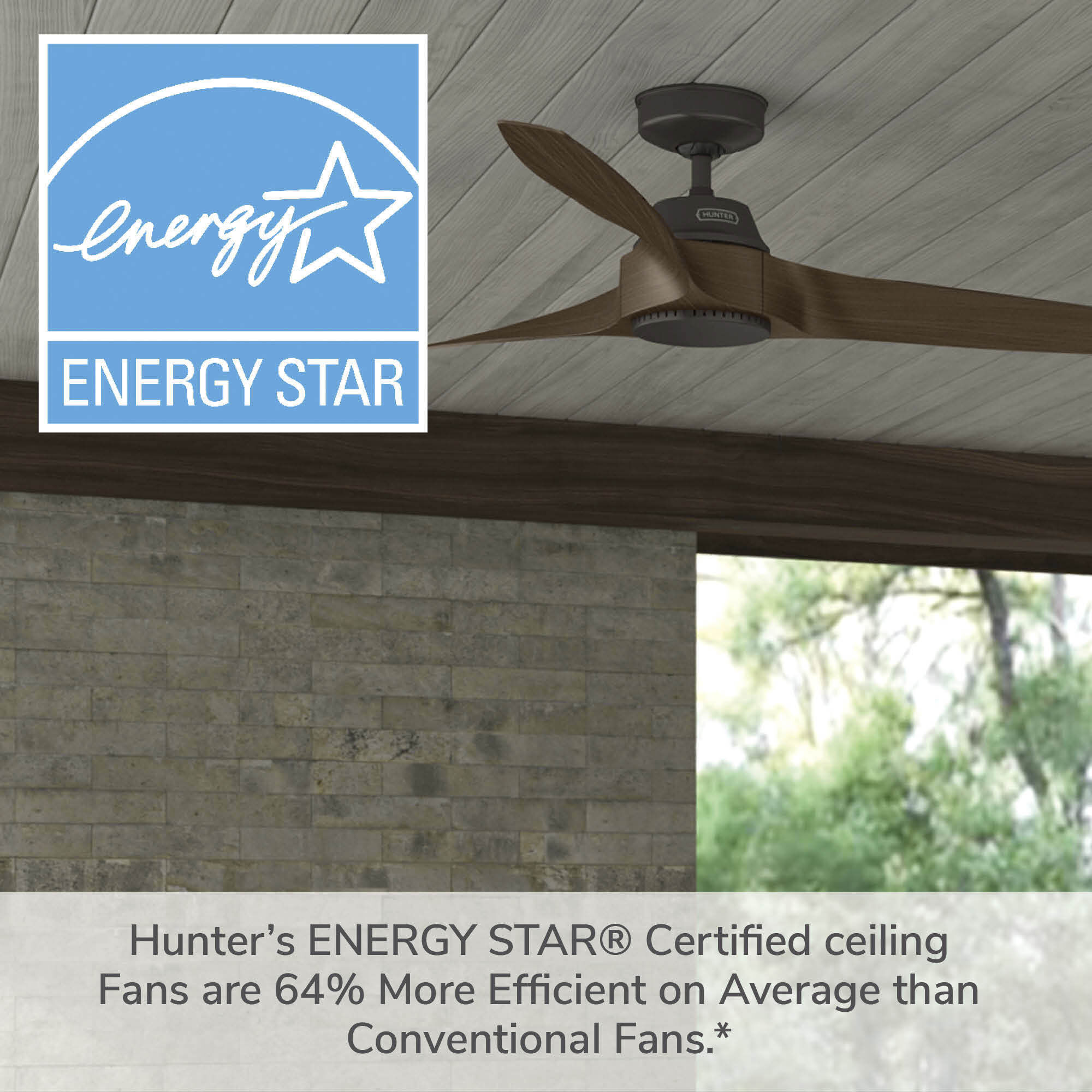 Mosley 60 inch Premier Bronze with Brushed Cocoa Blades Outdoor Ceiling Fan