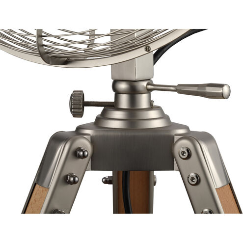 Star Tripod Satin Nickel 52.95 inch Pedestal Fan, 16-inch Die-Cast, Oscillating, Adjustable Tilt, 3-Speed
